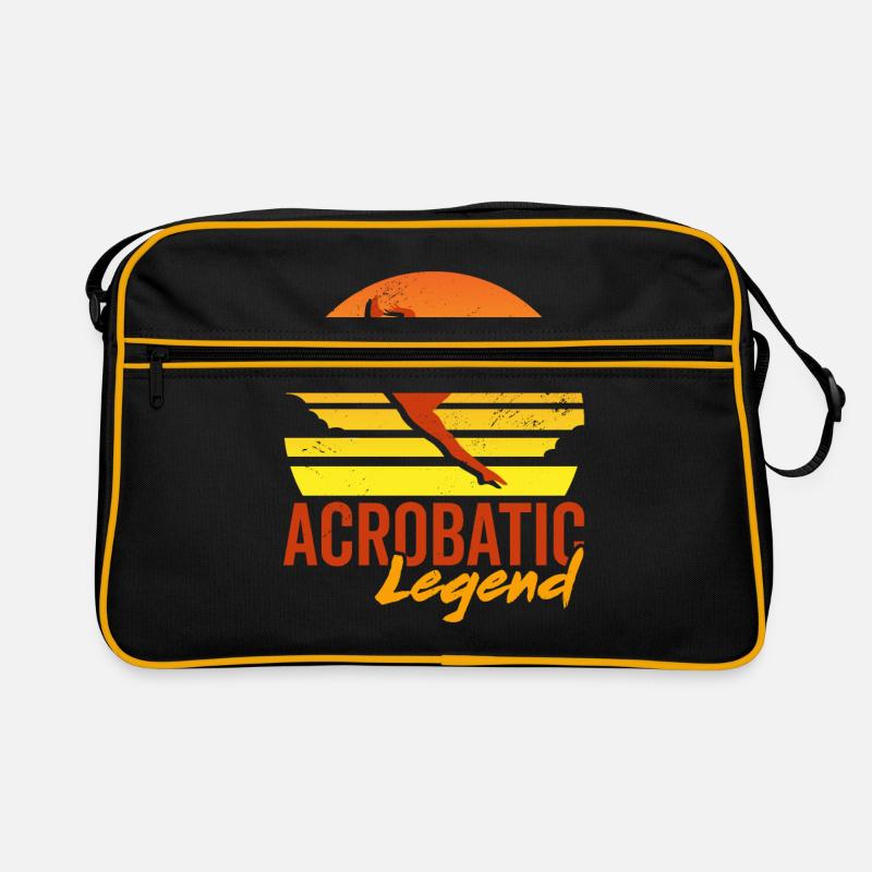 Retro Graphic Gymnast Gymnastics Acrobat Acrobatic Retro Tasche