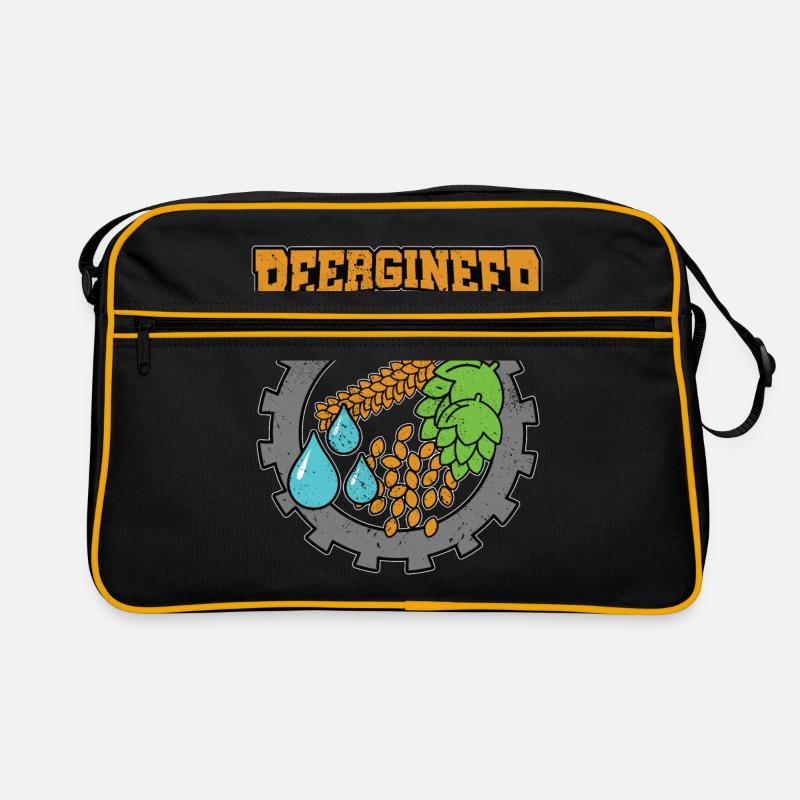 Beergineer Graphic Homebrewing Winemaking Brewery Retro Tasche