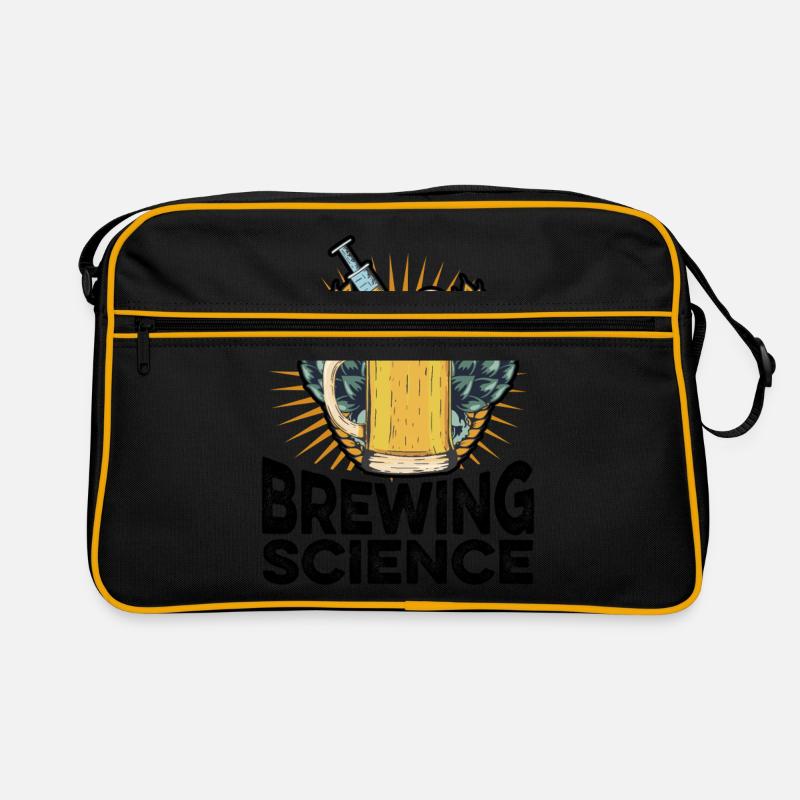 Science Graphic Homebrewing Winemaking Brewery Cra Retro Tasche