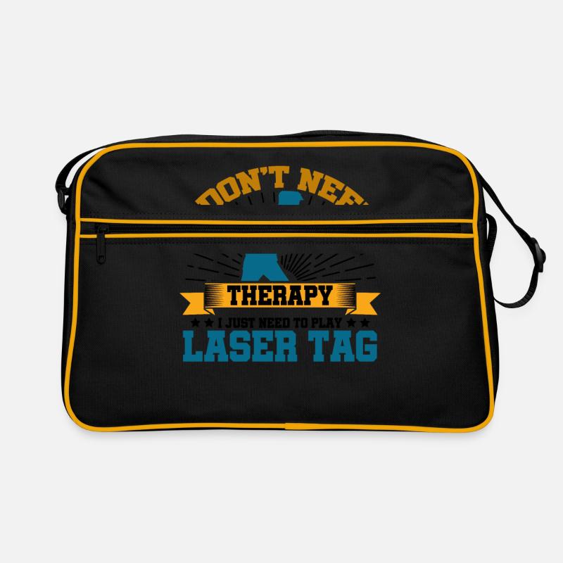 I Don't Need Therapy I Just Need To Play Laser Tag Retro Tasche