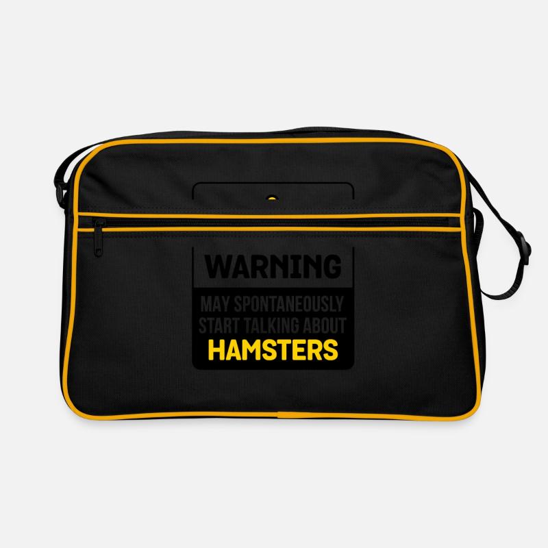 Warning May Spontaneously Start Talking About Hams Retro Tasche
