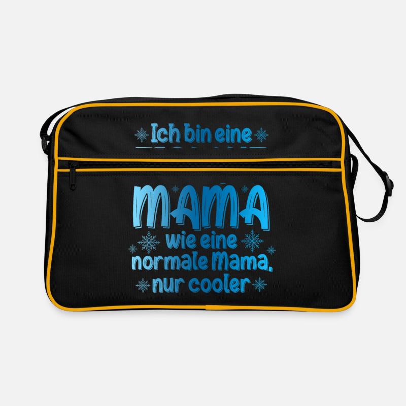 Ich Bin Eine Eislauf Mama Wie Eine Normale Mama Ei Retro Tasche
