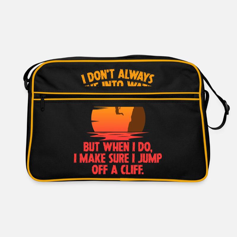 I Don't Always Dive Into Water Cliff Jumping Cliff Retro Bag