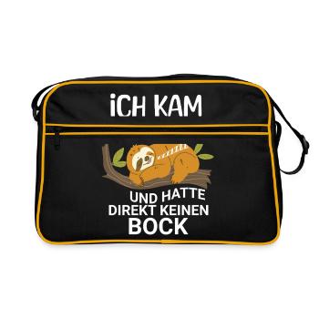 Sloth No Buck - Retro Bag - black/gold - Front