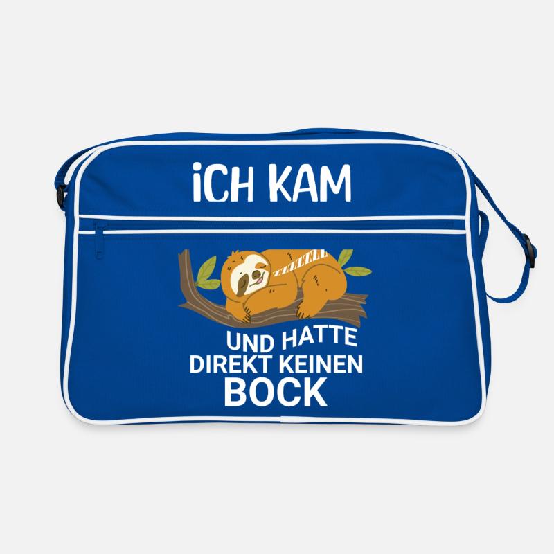 Faultier Kein Bock Retro Tasche