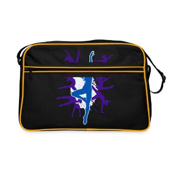 Gymnastique Gymnastique Acrobatie Gymnastique artistique - Sac Retro - noir/or - Devant