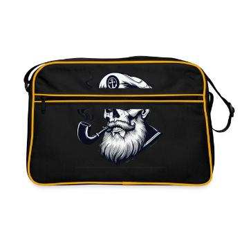 Captain Hamburg St Pauli Hanseatic City Skull - Retro Bag - black/gold - Front