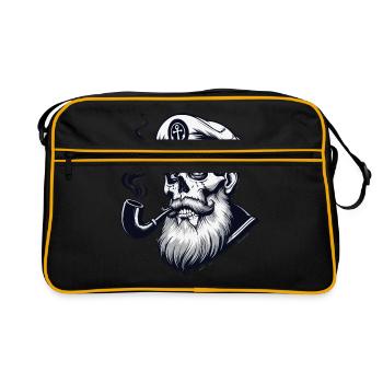 Captain Hamburg St Pauli Hanseatic City Skull - Retro Bag - black/gold - Front