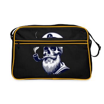 Captain Hamburg St Pauli Hanseatic City Skull - Retro Bag - black/gold - Front
