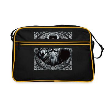 Odin Viking Valhalla Viking Hammer Thor Odin - Retro Bag - black/gold - Front