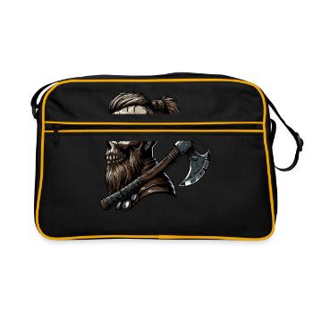 Odin Viking Valhalla Viking Hammer Thor Odin - Retro Bag - black/gold - Front