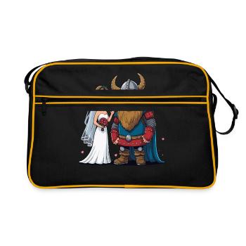 Odin Viking Valhalla Viking Hammer Thor Odin - Retro Bag - black/gold - Front