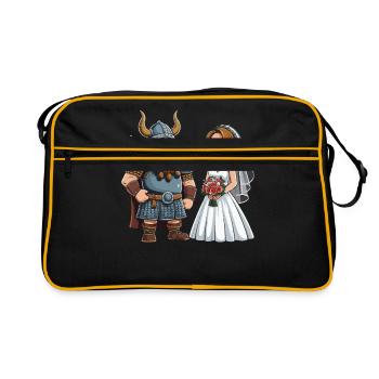Odin Viking Valhalla Viking Hammer Thor Odin - Retro Bag - black/gold - Front