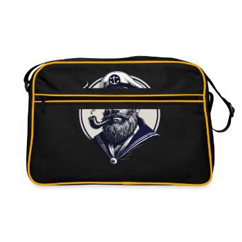 Captain Hamburg St Pauli Hanseatic City Skull - Retro Bag - black/gold - Front