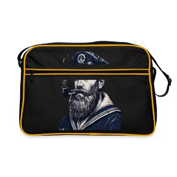 Captain Hamburg St Pauli Hanseatic City Skull - Retro Bag - black/gold - Front