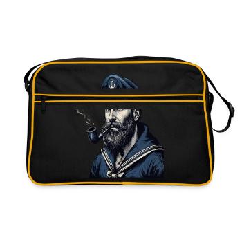 Captain Hamburg St Pauli Hanseatic City Skull - Retro Bag - black/gold - Front