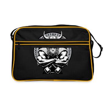 Norse Mythology Viking Warrior Valhalla - Retro Bag - black/gold - Front