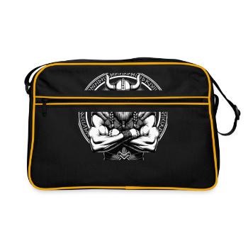 Norse Mythology Viking Warrior Valhalla - Retro Bag - black/gold - Front