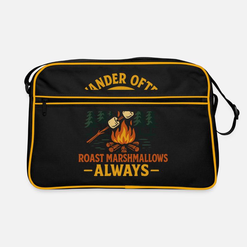 Wandern & Marshmallows Camping Vibes Retro Tasche