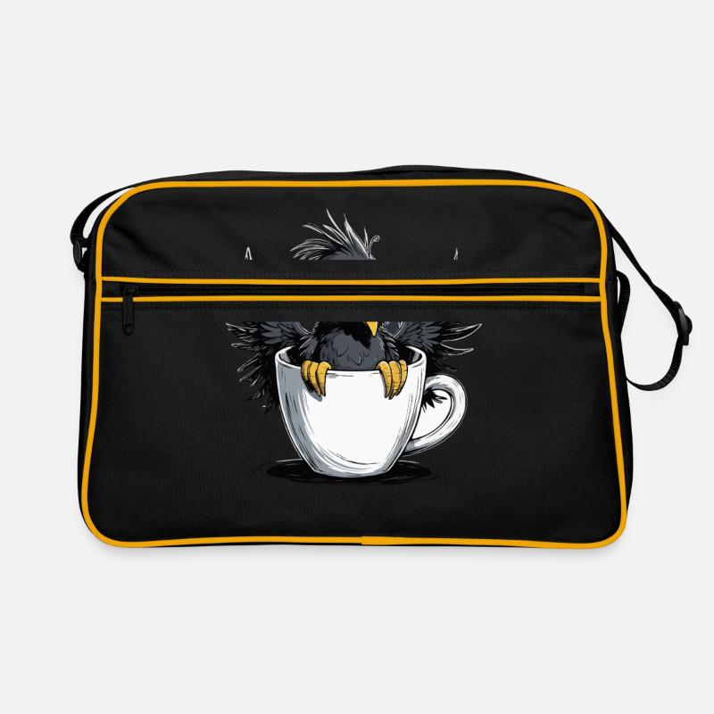 Vogel Keinen Bock Kaffee Bevor Du Fragst Nein Retro Tasche