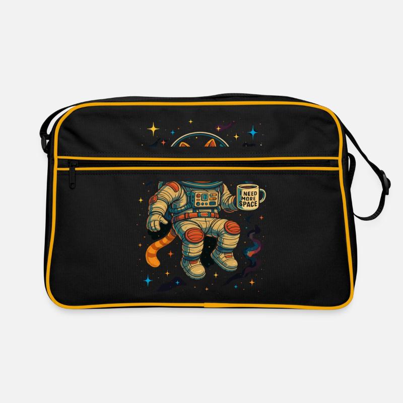 Chat astronaute « J’ai besoin de plus d’espace » Sac Retro
