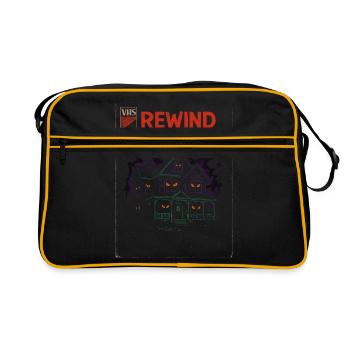 Rewind or Die - VHS Horror Retro House - Retro Bag - black/gold - Front