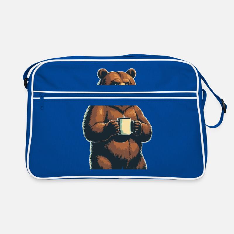 Grim Bear Coffee Mug Bears Coffee Tired Retro Bag