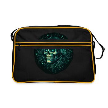 Crâne de joueur - TechGaming Totenkopf - Sac Retro - noir/or - Devant