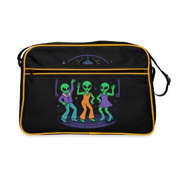Disco Alien Club - Retro Dance in Space - Retro Bag - black/gold - Front