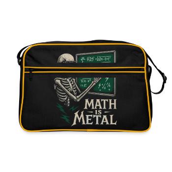 Math est une jupe de tableau noir squelette en métal - Sac Retro - noir/or - Devant