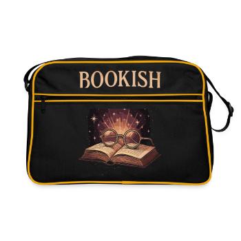 Bookish AF : La magie de la lecture et de l’imagination - Sac Retro - noir/or - Devant