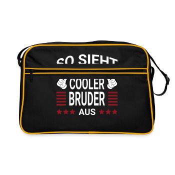 Cool Brother Style - Sac Retro - noir/or - Devant