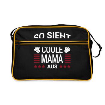 Style maman cool - Sac Retro - noir/or - Devant