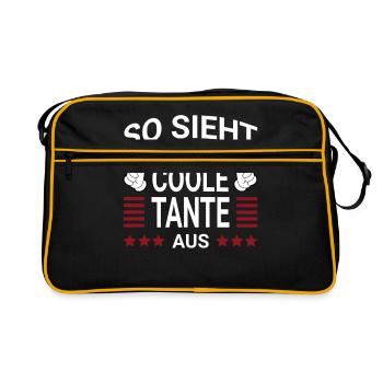 Style tante cool - Sac Retro - noir/or - Devant
