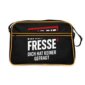 Tais-toi – Personne ne t’a demandé - Sac Retro - noir/or - Devant