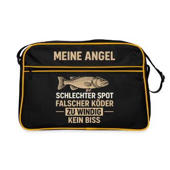 Angel Excuses – Pas de morsure, pas de problème - Sac Retro - noir/or - Devant