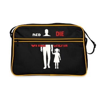 Le patron – Le vrai patron - Sac Retro - noir/or - Devant