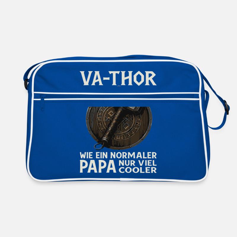 VA-THOR – Wikinger Papa Spruch Design Retro Tasche