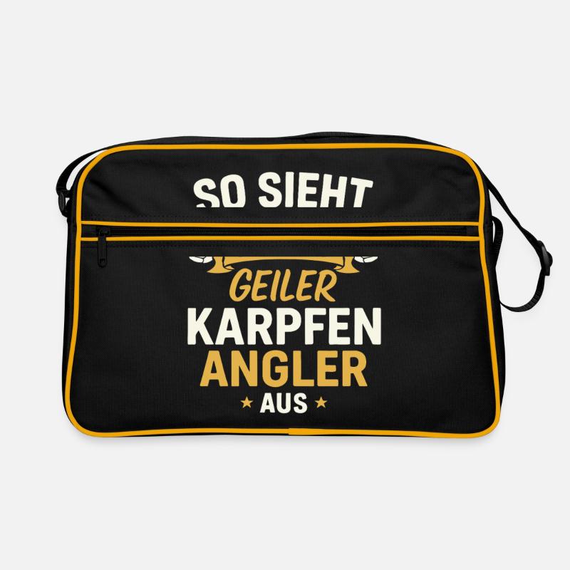 carp angler – funny saying Retro Bag