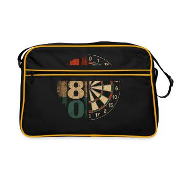180 fléchettes Look rétro avec disque - Sac Retro - noir/or - Devant