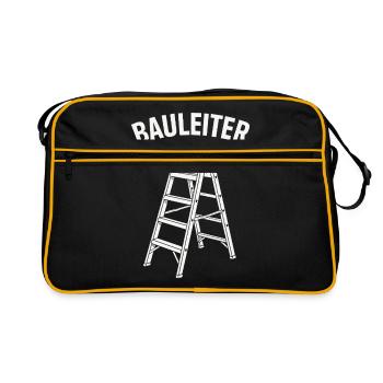 Construction Manager Funny Construction Humor Design - Retro Bag - black/gold - Front