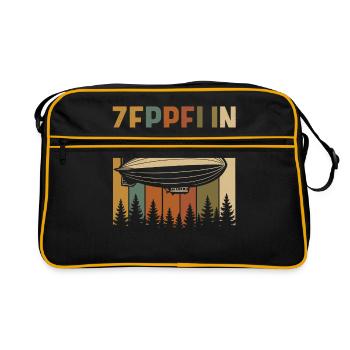 Zeppelin Retro Airship Design - Retro Bag - black/gold - Front