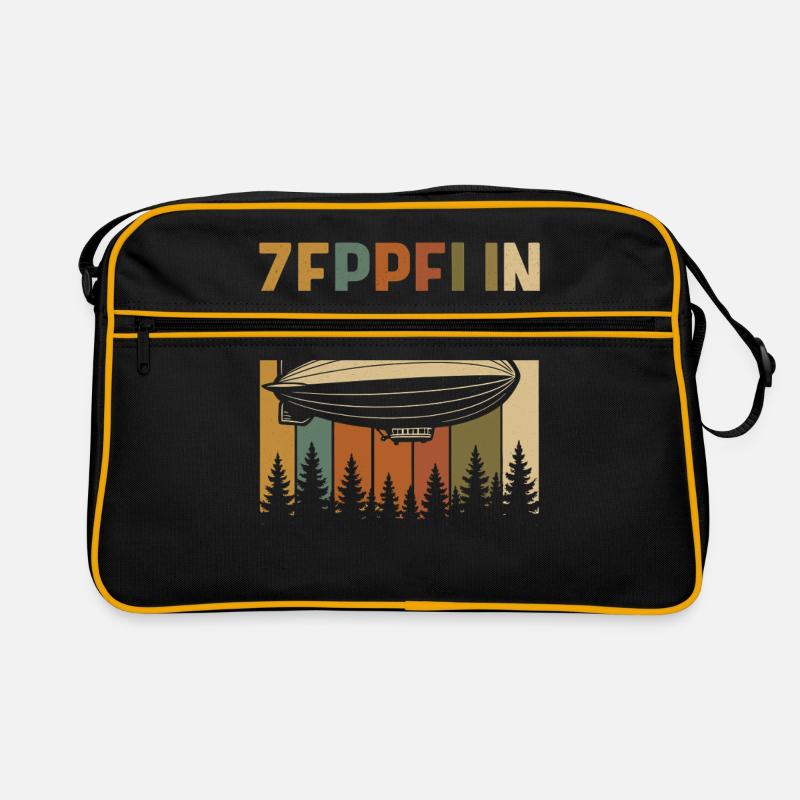 Conception rétro du dirigeable Zeppelin Sac Retro