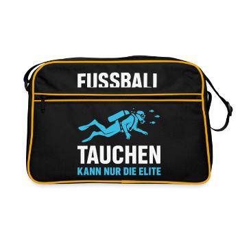 Diving only for the elite - Retro Bag - black/gold - Front