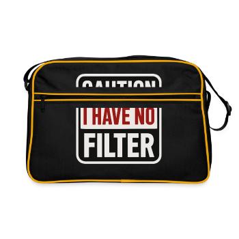 Attention – Aucun filtre disponible - Sac Retro - noir/or - Devant