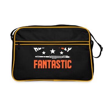 Flûte transversale Flûte latérale soufflée - Sac Retro - noir/or - Devant