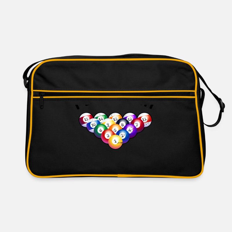 Id Hit That Billard Player Pool Billard Snooker Po Retro Bag