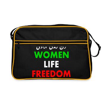 Women life freedom - Retro Bag - black/gold - Front
