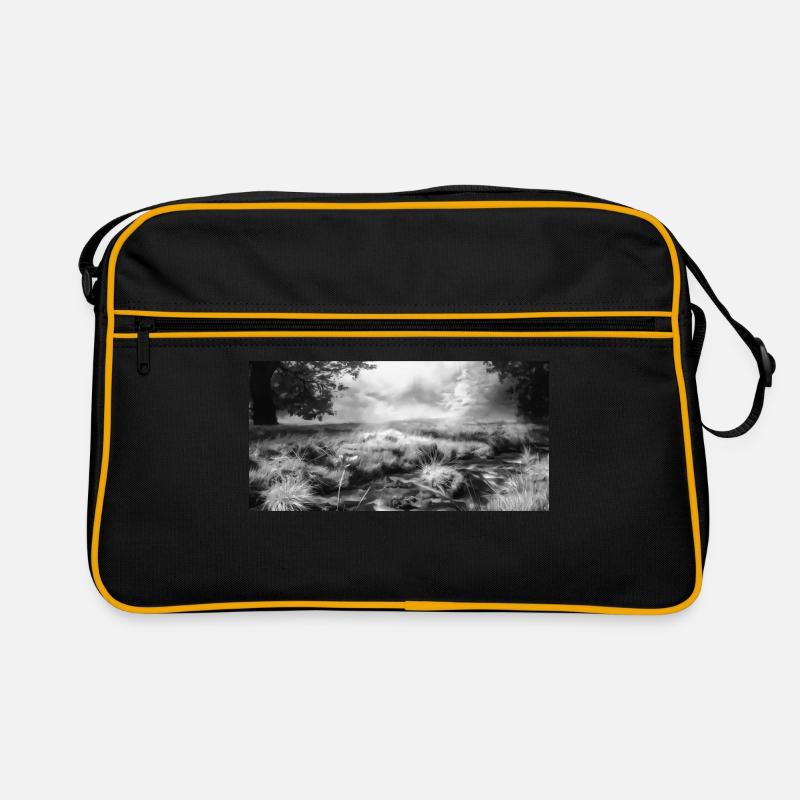 Peinture acrylique de forêt de nuage 2 acrbw Sac Retro