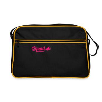 Cheer Squad Cheerleader Cheerleading Cheerdance Gy - Retro Tasche - Schwarz/Gold - Vorne